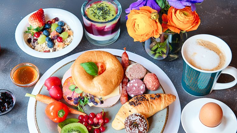 <b>NYX Hotel Mannheim by Leonardo Hotels Restaurant</b>. Images powered by <a href="https://www.leonardoworldwide.com/" title="Leonardo Worldwide" target="_blank">Leonardo</a>.