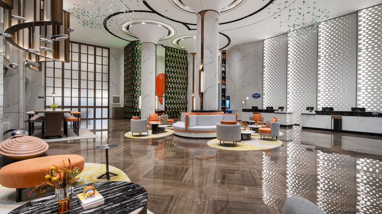<b>Hampton Inn Nanyang Jiangying Airport Lobby</b>. Images powered by <a href="https://www.leonardoworldwide.com/" title="Leonardo Worldwide" target="_blank">Leonardo</a>.