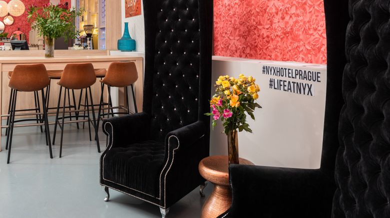 <b>NYX Hotel Prague by Leonardo Hotels Lobby</b>. Images powered by <a href="https://www.leonardoworldwide.com/" title="Leonardo Worldwide" target="_blank">Leonardo</a>.