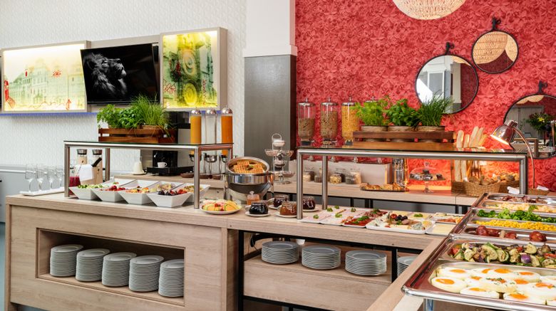 <b>NYX Hotel Prague by Leonardo Hotels Restaurant</b>. Images powered by <a href="https://www.leonardoworldwide.com/" title="Leonardo Worldwide" target="_blank">Leonardo</a>.