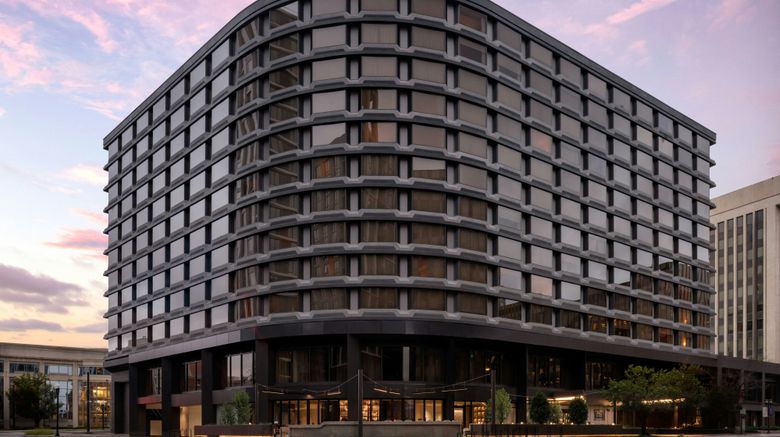 AC Hotel Arlington National Landing Exterior. Images powered by <a href="https://www.leonardoworldwide.com" target="_blank" rel="noopener">Leonardo</a>.
