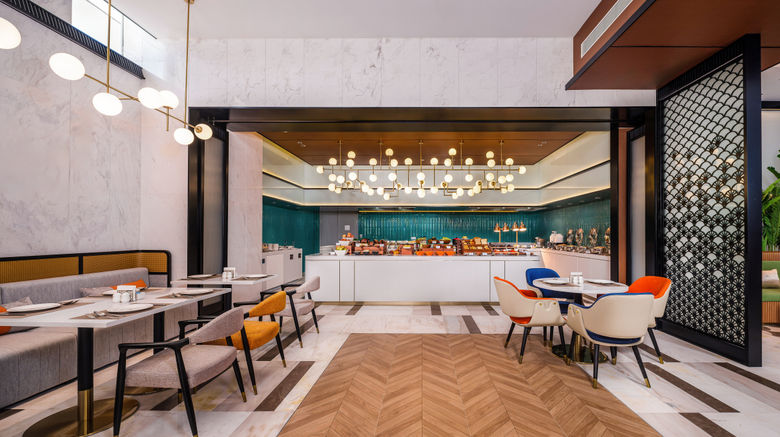 <b>Hilton Garden Inn Huangshan Huizhou Restaurant</b>. Images powered by <a href="https://www.leonardoworldwide.com/" title="Leonardo Worldwide" target="_blank">Leonardo</a>.