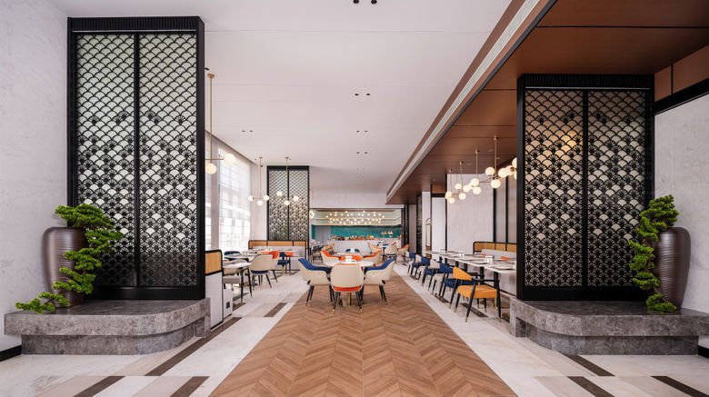 <b>Hilton Garden Inn Huangshan Huizhou Restaurant</b>. Images powered by <a href="https://www.leonardoworldwide.com/" title="Leonardo Worldwide" target="_blank">Leonardo</a>.