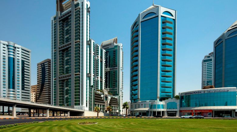 Four Points by Sheraton Sharjah Exterior. Images powered by <a href="https://www.leonardoworldwide.com" target="_blank" rel="noopener">Leonardo</a>.