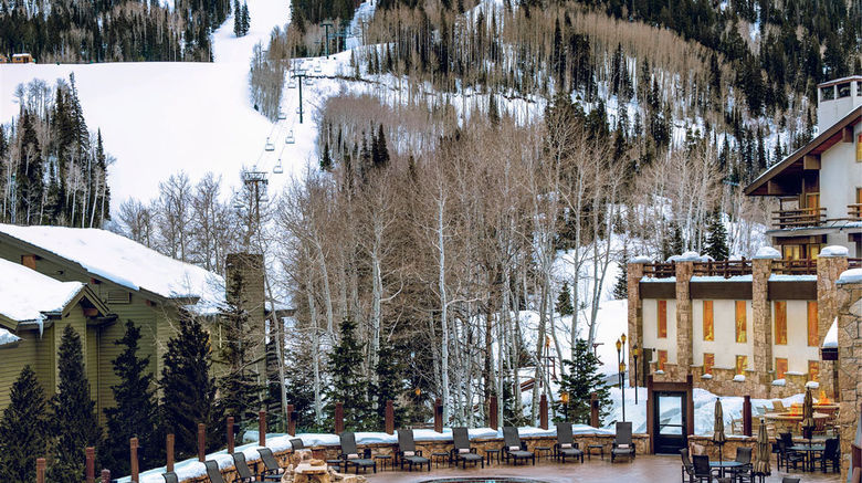 <b>Stein Eriksen Lodge Exterior</b>. Images powered by <a href="https://www.leonardoworldwide.com/" title="Leonardo Worldwide" target="_blank">Leonardo</a>.