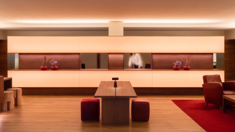 <b>Vigilius Mountain Resort Lobby</b>. Images powered by <a href="https://www.leonardoworldwide.com/" title="Leonardo Worldwide" target="_blank">Leonardo</a>.