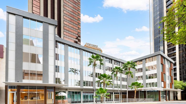 <b>AC Hotel Honolulu Exterior</b>. Images powered by <a href=https://www.travelagewest.com/Hotels/Honolulu/
