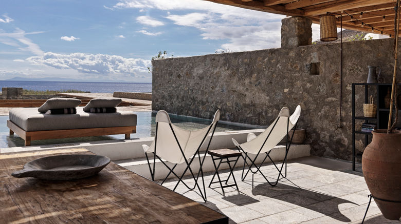 Nomad Mykonos Exterior. Images powered by <a href="https://www.leonardoworldwide.com" target="_blank" rel="noopener">Leonardo</a>.