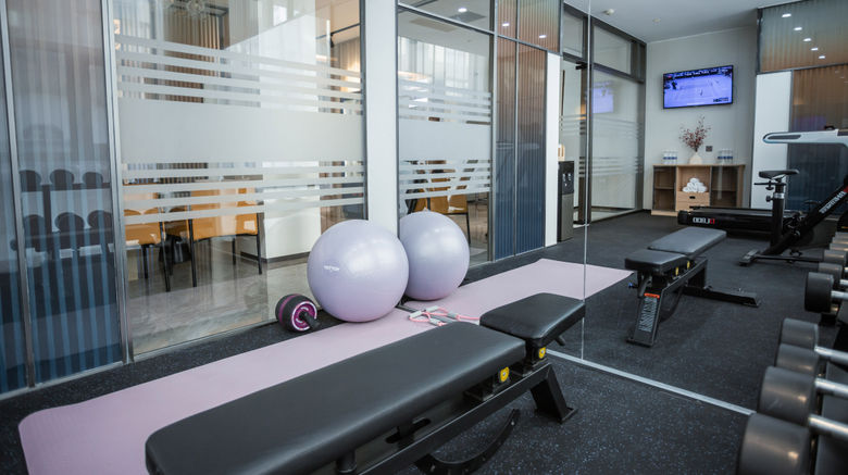 <b>Holiday Inn Express Jinan Airport Zone Health Club</b>. Images powered by <a href="https://www.leonardoworldwide.com/" title="Leonardo Worldwide" target="_blank">Leonardo</a>.