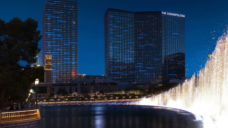 The Cosmopolitan of Las Vegas Exterior. Images powered by <a href=https://www.travelweekly.com/Hotels/Las-Vegas/