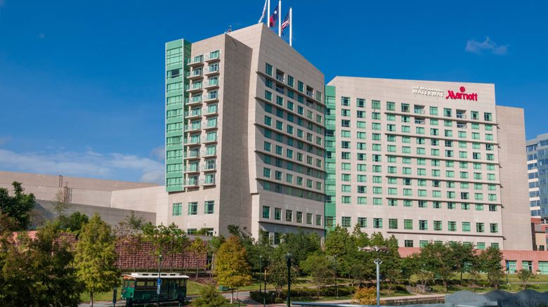 The Woodlands Waterway Marriott Hotel Exterior. Images powered by <a href="https://www.leonardoworldwide.com" target="_blank" rel="noopener">Leonardo</a>.