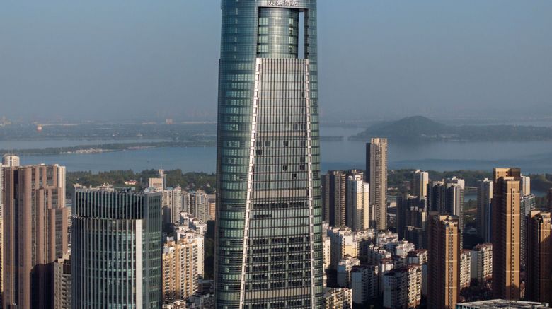 Wuhan Marriott Hotel Wuchang Exterior. Images powered by <a href="https://www.leonardoworldwide.com" target="_blank" rel="noopener">Leonardo</a>.