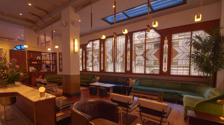 <b>The Evelyn Lobby</b>. Images powered by <a href="https://www.leonardoworldwide.com/" title="Leonardo Worldwide" target="_blank">Leonardo</a>.