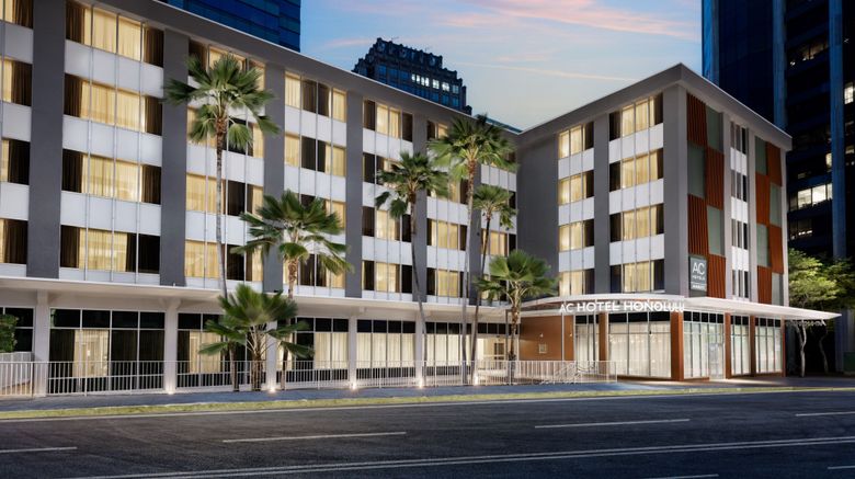 <b>AC Hotel Honolulu Exterior</b>. Images powered by <a href=https://www.travelagewest.com/Hotels/Honolulu/