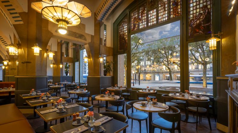 <b>Clayton Hotel Amsterdam American Restaurant</b>. Images powered by <a href="https://www.leonardoworldwide.com/" title="Leonardo Worldwide" target="_blank">Leonardo</a>.