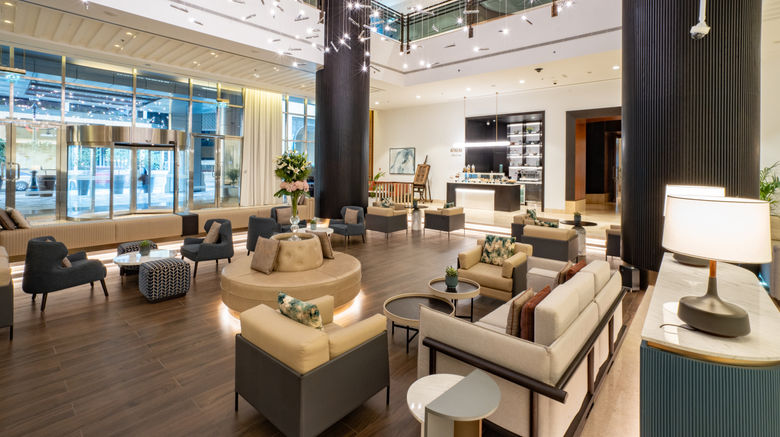 <b>Amwaj Rotana Lobby</b>. Images powered by <a href="https://www.leonardoworldwide.com/" title="Leonardo Worldwide" target="_blank">Leonardo</a>.