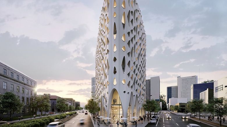 <b>Populus Hotel Exterior</b>. Images powered by <a href="https://www.leonardoworldwide.com/" title="Leonardo Worldwide" target="_blank">Leonardo</a>.