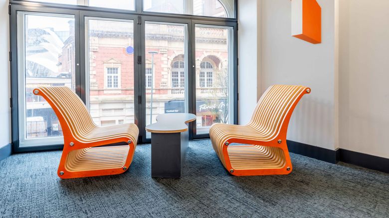 <b>easyHotel Birmingham City Centre Lobby</b>. Images powered by <a href="https://www.leonardoworldwide.com/" title="Leonardo Worldwide" target="_blank">Leonardo</a>.