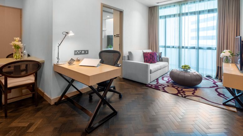 <b>Fraser Suites Singapore Room</b>. Images powered by <a href="https://www.leonardoworldwide.com/" title="Leonardo Worldwide" target="_blank">Leonardo</a>.