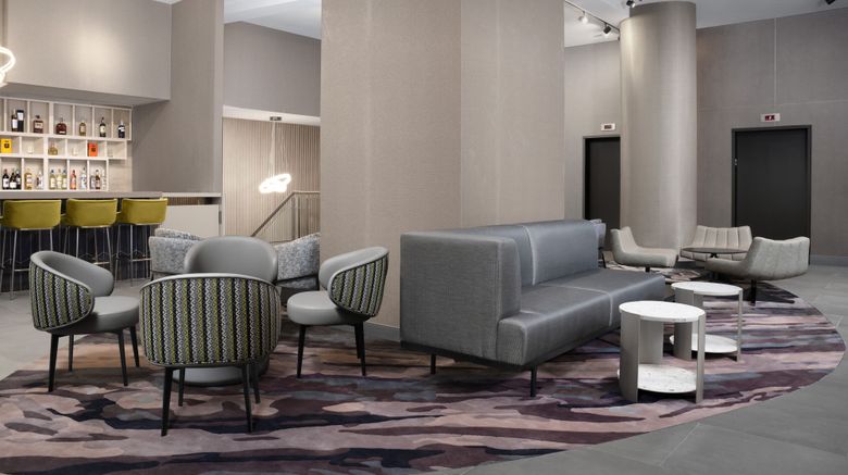 <b>SpringHill Suites Manhattan Times Square Lobby</b>. Images powered by <a href="https://www.leonardoworldwide.com/" title="Leonardo Worldwide" target="_blank">Leonardo</a>.