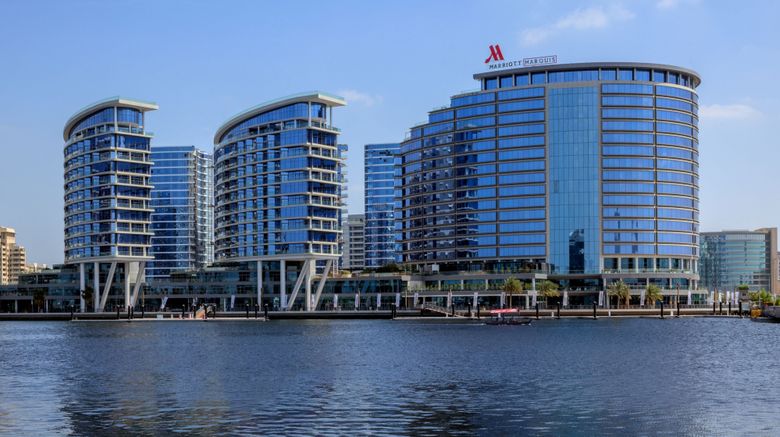 <b>Marriott Marquis Dubai Exterior</b>. Images powered by <a href="https://www.leonardoworldwide.com/" title="Leonardo Worldwide" target="_blank">Leonardo</a>.