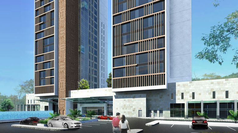 <b>Kampala Marriott Hotel Exterior</b>. Images powered by <a href="https://www.leonardoworldwide.com/" title="Leonardo Worldwide" target="_blank">Leonardo</a>.