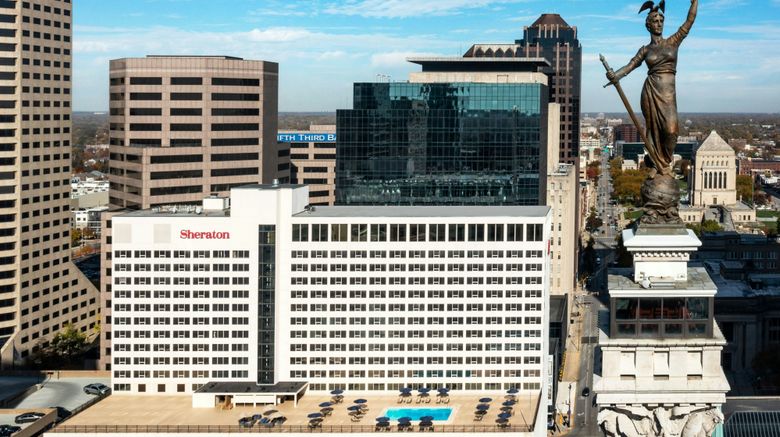 <b>Sheraton Indianapolis City Centre Hotel Exterior</b>. Images powered by <a href="https://www.leonardoworldwide.com/" title="Leonardo Worldwide" target="_blank">Leonardo</a>.