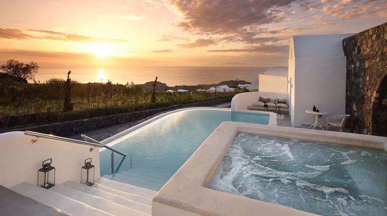 <b>Santo Pure Oia Suites & Spa Room</b>. Images powered by <a href="https://www.leonardoworldwide.com/" title="Leonardo Worldwide" target="_blank">Leonardo</a>.