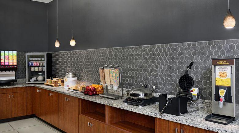 <b>TownePlace Suites Lawrence Downtown Restaurant</b>. Images powered by <a href="https://www.leonardoworldwide.com/" title="Leonardo Worldwide" target="_blank">Leonardo</a>.