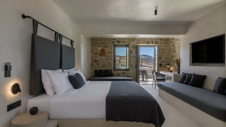 <b>Rocabella Art Hotel Mykonos Room</b>. Images powered by <a href="https://www.leonardoworldwide.com/" title="Leonardo Worldwide" target="_blank">Leonardo</a>.