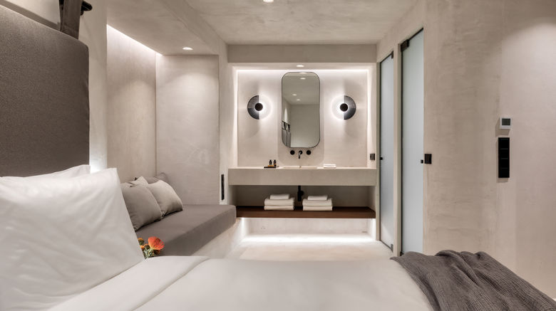 <b>Rocabella Art Hotel Mykonos Room</b>. Images powered by <a href="https://www.leonardoworldwide.com/" title="Leonardo Worldwide" target="_blank">Leonardo</a>.