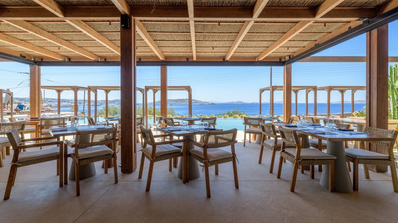 <b>Rocabella Art Hotel Mykonos Restaurant</b>. Images powered by <a href="https://www.leonardoworldwide.com/" title="Leonardo Worldwide" target="_blank">Leonardo</a>.