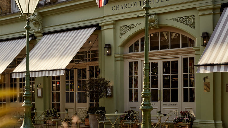 <b>Charlotte Street Hotel Exterior</b>. Images powered by <a href="https://www.leonardoworldwide.com/" title="Leonardo Worldwide" target="_blank">Leonardo</a>.