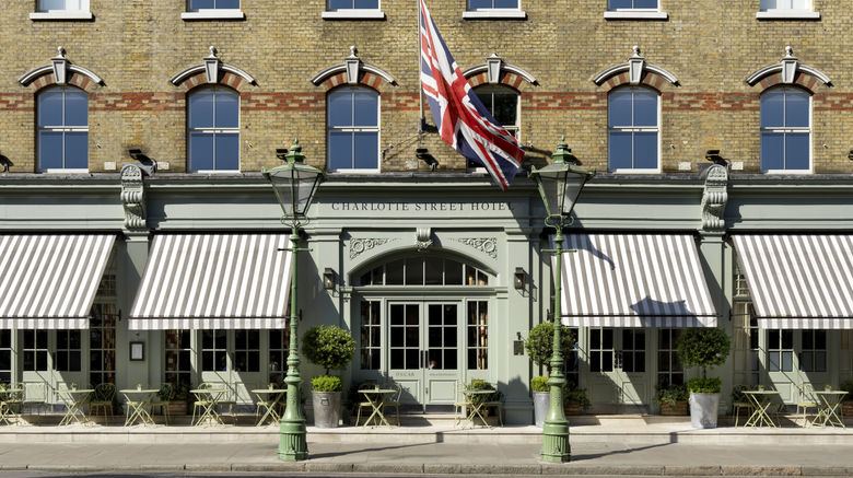 Charlotte Street Hotel Exterior. Images powered by <a href="https://www.leonardoworldwide.com" target="_blank" rel="noopener">Leonardo</a>.