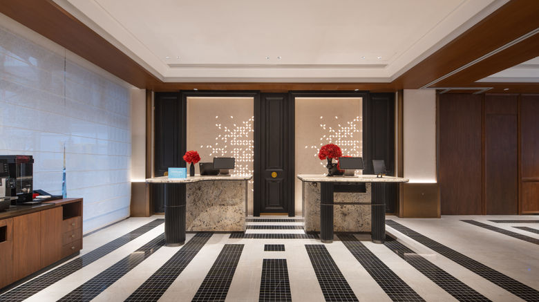 <b>Hampton Inn Shanghai Lujiazui Yinding Lobby</b>. Images powered by <a href="https://www.leonardoworldwide.com/" title="Leonardo Worldwide" target="_blank">Leonardo</a>.
