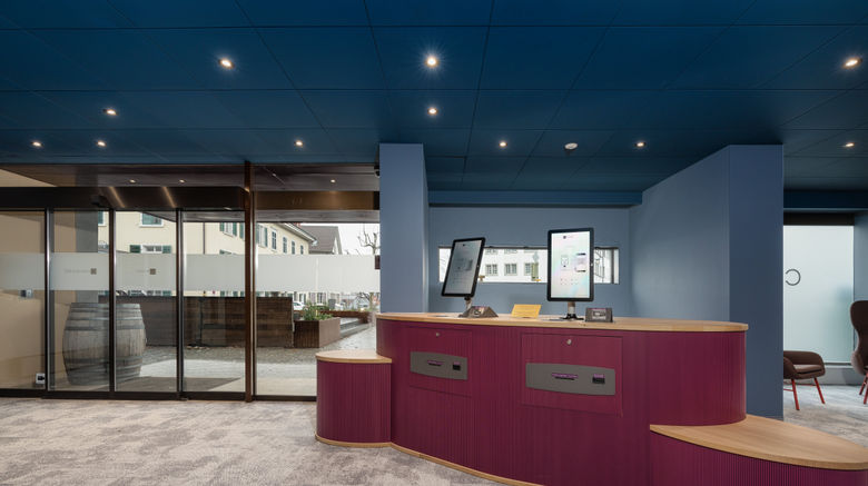 <b>B Smart hotel Schonenwerd Lobby</b>. Images powered by <a href="https://www.leonardoworldwide.com/" title="Leonardo Worldwide" target="_blank">Leonardo</a>.