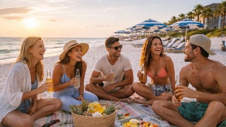 <b>The Palm & Tide Beachfront Hotel Beach</b>. Images powered by <a href="https://www.leonardoworldwide.com/" title="Leonardo Worldwide" target="_blank">Leonardo</a>.