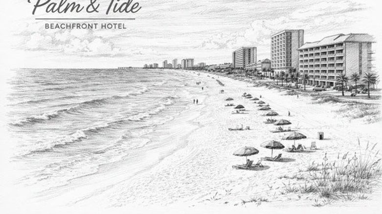 <b>The Palm & Tide Beachfront Hotel Beach</b>. Images powered by <a href="https://www.leonardoworldwide.com/" title="Leonardo Worldwide" target="_blank">Leonardo</a>.