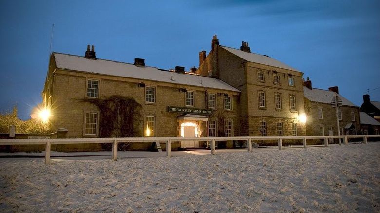 <b>The Worsley Arms Hotel Exterior</b>. Images powered by <a href="https://www.leonardoworldwide.com/" title="Leonardo Worldwide" target="_blank">Leonardo</a>.