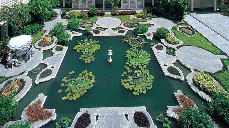 <b>Taj Lake Palace Hotel Exterior</b>. Images powered by <a href=https://www.travelagewest.com/Hotels/Udaipur-India/