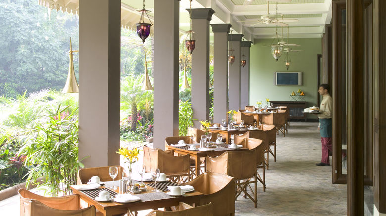 <b>The Taj West End Hotel Restaurant</b>. Images powered by <a href=https://www.travelagewest.com/Hotels/Bengaluru-India/