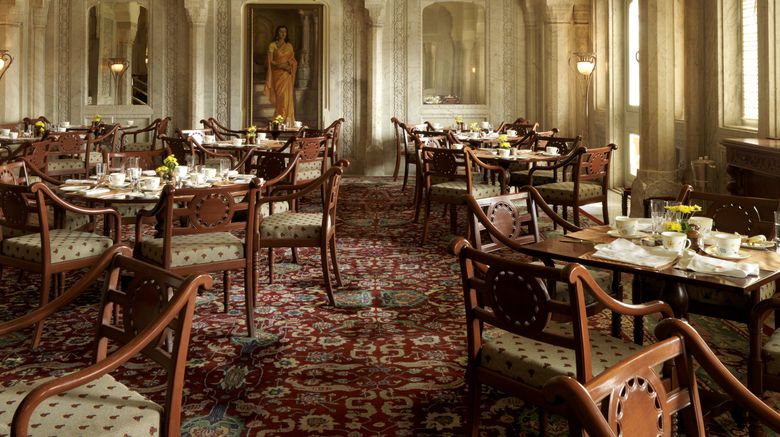 <b>Rambagh Palace Hotel Restaurant</b>. Images powered by <a href="https://www.leonardoworldwide.com/" title="Leonardo Worldwide" target="_blank">Leonardo</a>.