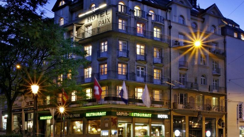 Hotel de la Paix Exterior. Images powered by <a href="https://www.leonardoworldwide.com" target="_blank" rel="noopener">Leonardo</a>.