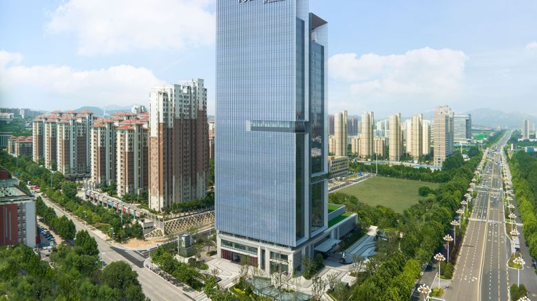 <b>Four Points By Sheraton Yantai Exterior</b>. Images powered by <a href="https://www.leonardoworldwide.com/" title="Leonardo Worldwide" target="_blank">Leonardo</a>.