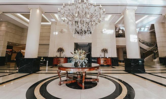 Diplomatic Hotel Lobby