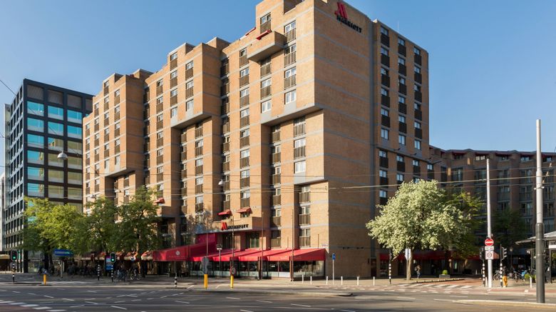 Amsterdam Marriott Hotel Exterior. Images powered by <a href="https://www.leonardoworldwide.com" target="_blank" rel="noopener">Leonardo</a>.
