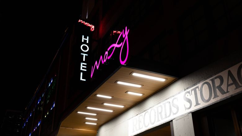 <b>Moxy Nashville Downtown Exterior</b>. Images powered by <a href="https://www.leonardoworldwide.com/" title="Leonardo Worldwide" target="_blank">Leonardo</a>.