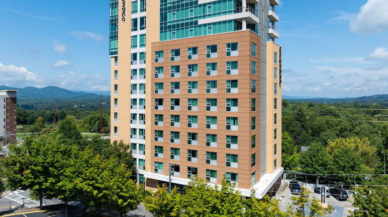Hotel Indigo Asheville Exterior. Images powered by <a href="https://www.leonardoworldwide.com" target="_blank" rel="noopener">Leonardo</a>.