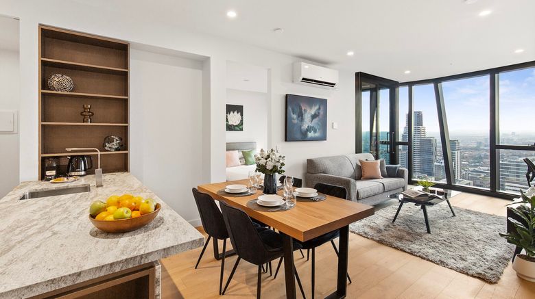 <b>Astra Apartments Melbourne CBD - King St Room</b>. Images powered by <a href="https://www.leonardoworldwide.com/" title="Leonardo Worldwide" target="_blank">Leonardo</a>.