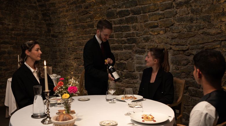 <b>Chateau de Ste Sabine Restaurant</b>. Images powered by <a href="https://www.leonardoworldwide.com/" title="Leonardo Worldwide" target="_blank">Leonardo</a>.